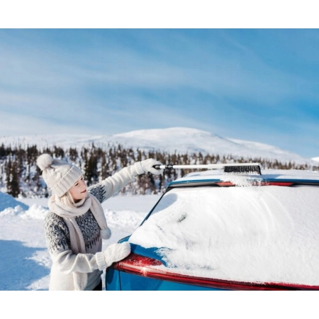 Skrobaczka teleskopowa z miotłą do szyb Kungs TELE BUS SUV